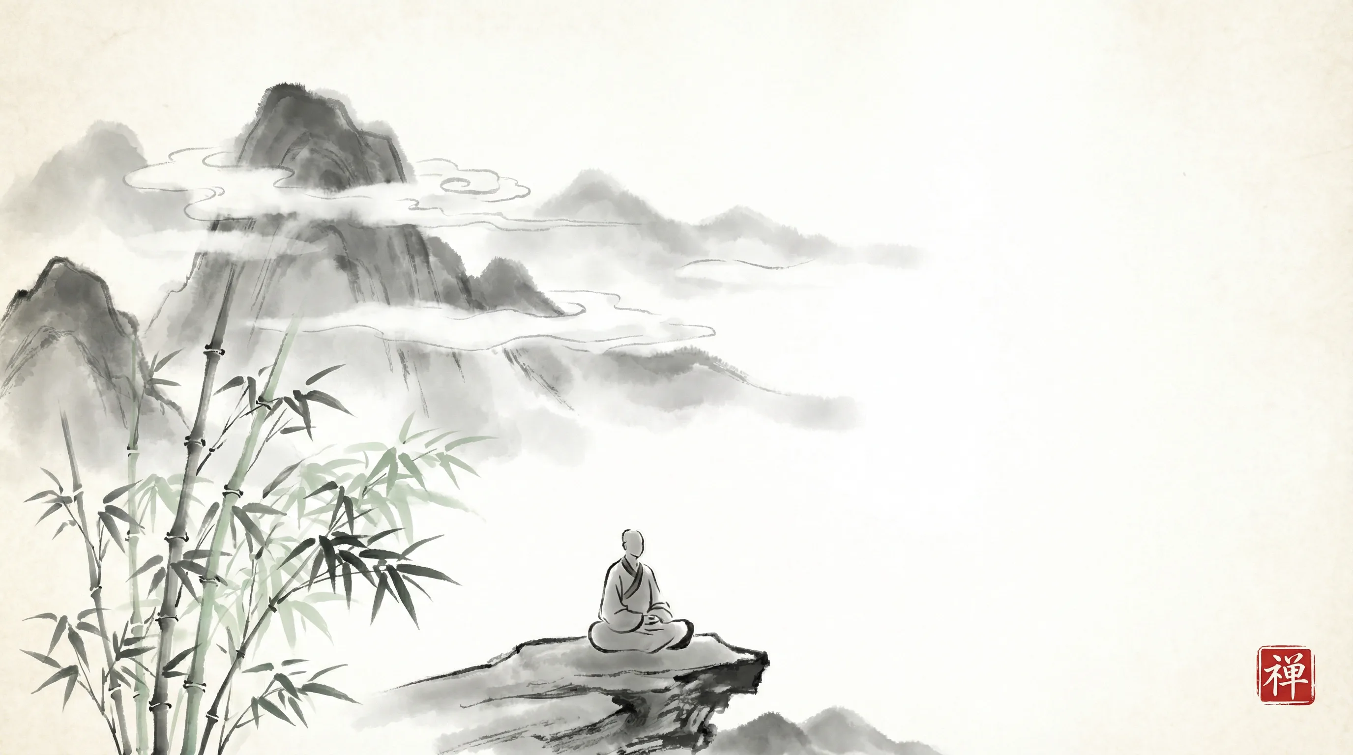 全民彩票 书斋水墨山水全景